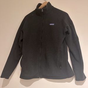 Patagonia black women’s Better Sweater Fleece zip-up, large